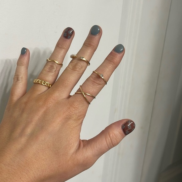 Bohemian Gold Ring Set 💛 Lot 10 - Picture 3 of 5